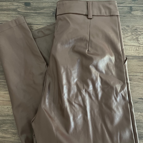 Leather Pants- color chocolate - Picture 3 of 3